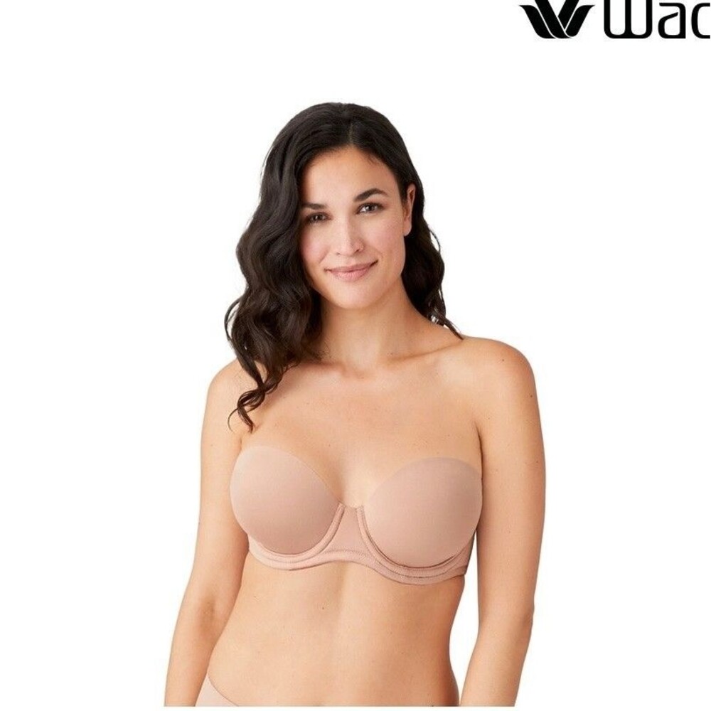 New Wacoal Size 34D Sand 854119 Red Carpet Convertible Strapless Underwire Bra